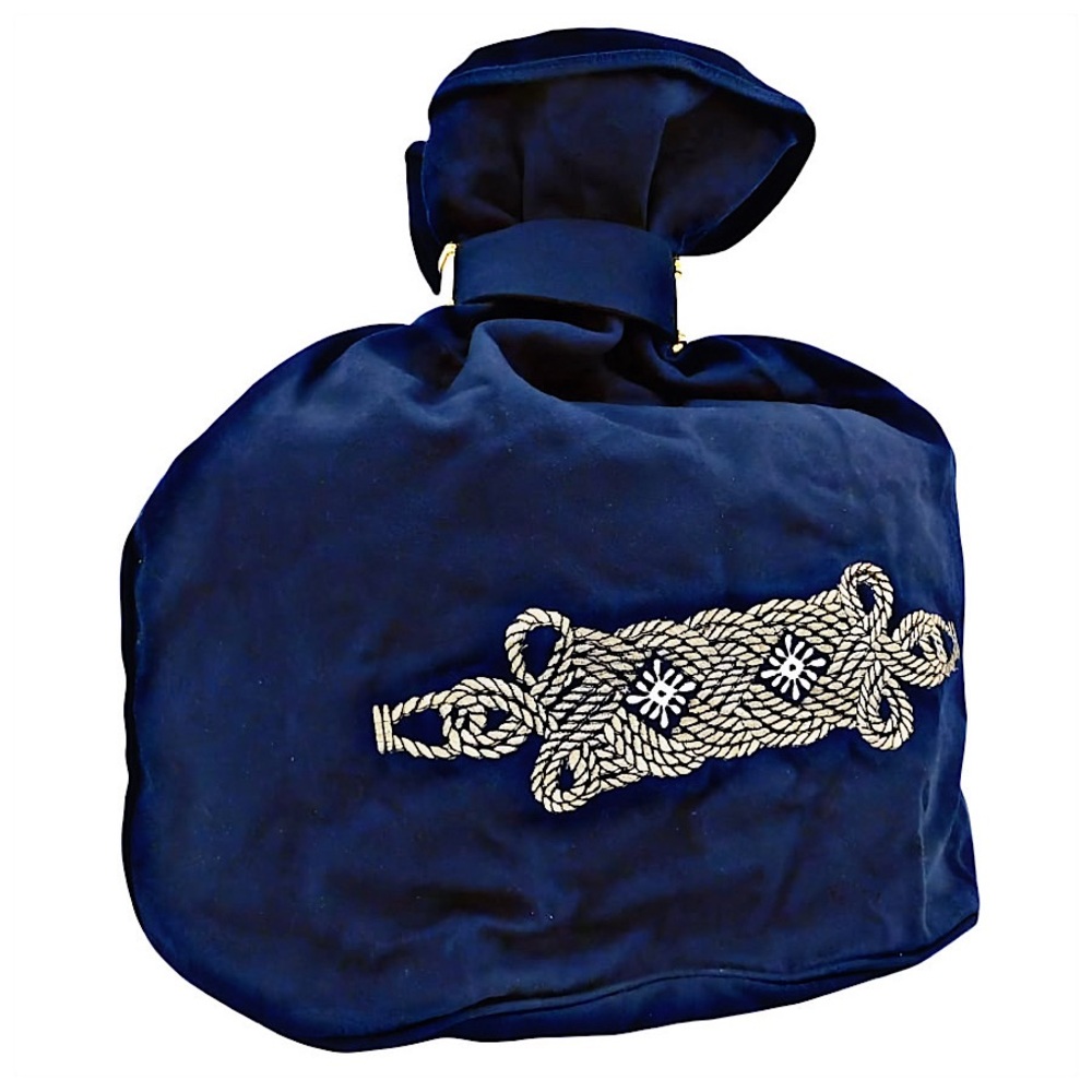 Authentic Vintage Gucci Rare Blue Canvas Maritime Rope Motif Backpack